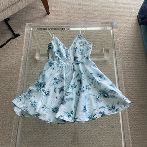 Silence + Noise Floral Flare Dress
